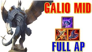 Galio SKIN Đẹp Quá Đi MID FULL AP Gần 900AP | Trâu Best Udyr