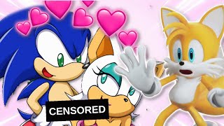 SONIC X ROUGE THEY FUCKED FOR REAL (TAILS COMES IN ON IT) NOT A PRANK (18+)