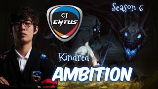 CJ Entus Ambition KINDRED Jungle vs Lee Sin - Patch 5.23 KR | League of Legends