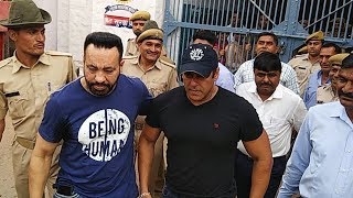 Viral Video: Salman Khan Coming Out Of Jail After Bail In Black Buck Case And 5 Year Jail
