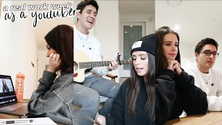 a real work week as a youtuber! (vlog) :)