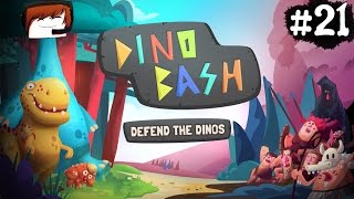 DINO BASH Атака Троглодитов #21 Дино Баш игра про динозавров веселое видео Dinosaurs game