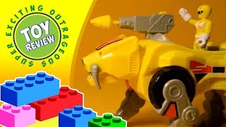 Imaginext Power Rangers Yellow Ranger & Sabertooth Tiger Zord and Putty Patrol Pack