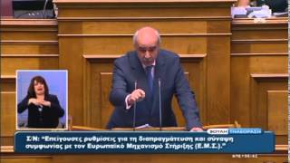 Ομιλία του Προέδρου της ΝΔ κ. Ευάγγελου Μεϊμαράκη στην Ολομέλεια της Βουλής