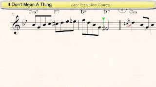 It Don't Mean A Thing - Accordion sheet music