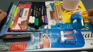 Unboxing de mis Materiales de Dibujo en Español. Argentina. Faber. Derwent. Pilot. Prismacolor.