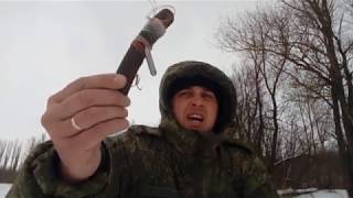 Снасть поставушка,простая жерлица своими руками зимой.