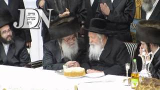 Gerer Rebbe Attending Sheva Brochos In Dorog - Tammuz 5773