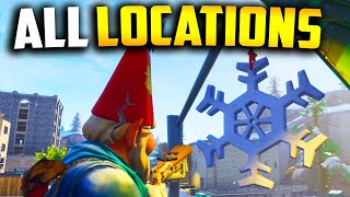 Fortnite Snowflake Decorations *ALL LOCATIONS* (14 Days of Fortnite) "Destroy Snowflake Decorations"