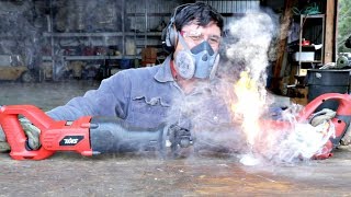 Cheap Harbor Freight Tool Catches On FIRE!!!