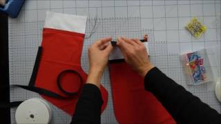 DIY de l'avent - Coudre une chaussette à suspendre