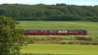 Class 47's under power top and tail the Cathedrals Express