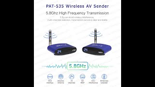 PAT-535 5.8GHz RCA Wireless AV Sender TRANSMITTER AND RECEIVER 150M - Test Convert dari HP ke TV