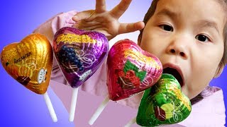 Heart Candies Finger Family of Sweets | Johny Johny Yes Papa | Learn Color