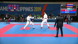 ไฮไลท์  คาราเต้โดชาย ซีเกมส์ ไทย v อินโดนีเซีย 75 kg. - 9 ธ.ค. 2019