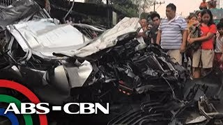 TV Patrol: Matuling truck, inararo ang 5 sasakyan sa QC; 5 patay