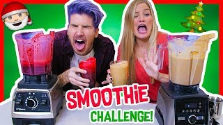 CHRISTMAS SMOOTHIE CHALLENGE w/ iJustine!