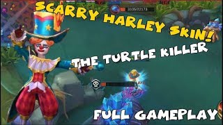SCARRY SKIN HARLEY| NAUGHTY JOKER GAMEPLAY | EASY SOLO TURTLE (Mobile Legends)