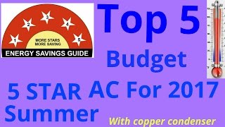 Top 5 Budget 5star,1.5tr split ac with copper Condenser, LINK TO BUY AC ARE AVAILABLE IN DISCRIPTION