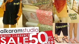 Alkaram Studio 50% Sale 2020 - Shopping Haul by Fizza Style