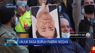 Ribuan Buruh Pabrik Nissan Melakukan Unjuk Rasa di Barcelona