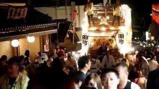 成田祇園祭2014 田町東門会 山車 坂上ガル