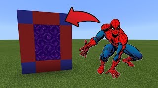 How To Make a Portal to the Spiderman Dimension in MCPE (Minecraft PE)