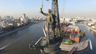 Красивые виды центра Москвы с квадрокоптера. Moscow Drone / Aerial Video DJI Phantom 3 Advanced