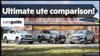 Ford Ranger vs Toyota HiLux vs Mercedes-Benz X-Class 2018 ute comparison review