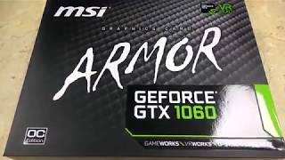 MSI GTX 1060 ARMOR 6GB UPGRADE and Unboxing  |Tech Land