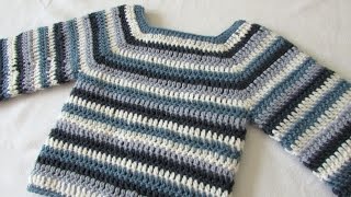 How to crochet a basic sweater / jumper - any size