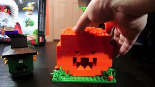 My LEGO Halloween Pumpkin: Jack O' Lantern (LIGHTS UP) moc