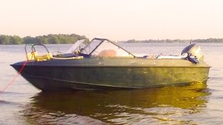 Лодка Крым 3 с мотором Yamaha 60. Идем на глиссере
