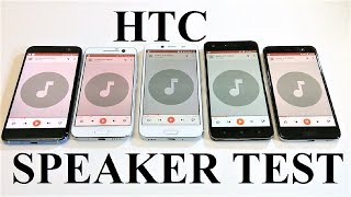 HTC U11 vs HTC 10 vs HTC Bolt vs HTC Desire 10 Pro vs HTC U Play - SPEAKER TEST