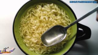 Распаковка и Обзор Еды Вермишель Быстрого Приготовления "ЛУШИН" со Вкусом Бекона, 50 г.