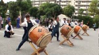 和太鼓演奏 千葉神楽太鼓  －  東京音頭 （第30回ふれあいまつり）