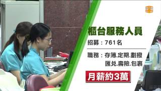 【2015.08.31】郵局招考逾千人 薪水30K起跳 -udn tv