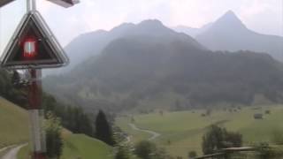 Swiss Alps train ride