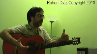 How to Memorize Chords & Prevent "guitar related" Injuries (1) Ruben Diaz Guitar Video Lesson