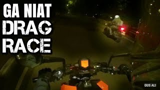 DRAG RACE! - KTM Duke 250 vs Yamaha R25 (Ga Sengaja)