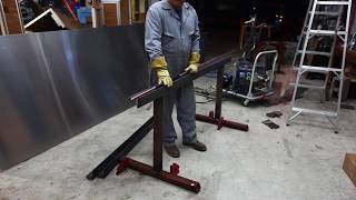 DIY Sheet Metal Brake - 72 inch wide, cheap method.