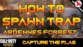 How to Spawn Trap in Call of Duty WW2 - Ardennes Forest Spawn Trap CoD WW2