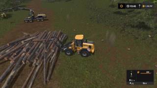 Farming Simulator 17 Logging on Pacific Inlet Map Episode 1
