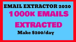 Best Email Extractor|2020 Edition|Make Money Online Private Method
