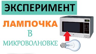 Лампочка в микроволновке | Опыты и эксперименты в домашних условиях