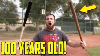 The 100 Year Old Baseball Bat Challenge!
