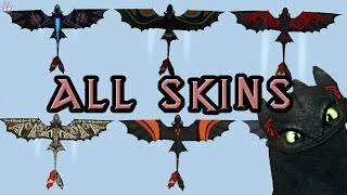 ALL TOOTHLESS SKINS! School of Dragons