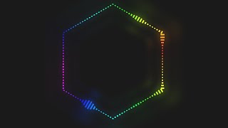 Green Screen Hexagon audio spectrum visualizer | Chroma Key | Green Screen Effects