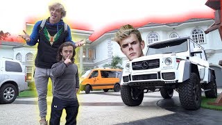 WE BROKE INTO BROTHER JAKE‘S NEW MANSION! **security alert**