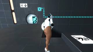 Let's Play - Haydee in Portal 2, Test Chamber 06, Chapter 2 - The Cold Boot